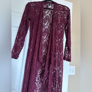Windsor long lace duster/kimono